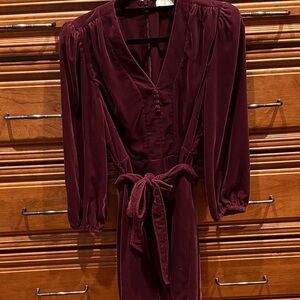 UNTUCKit luxurious Deep Burgundy Dress